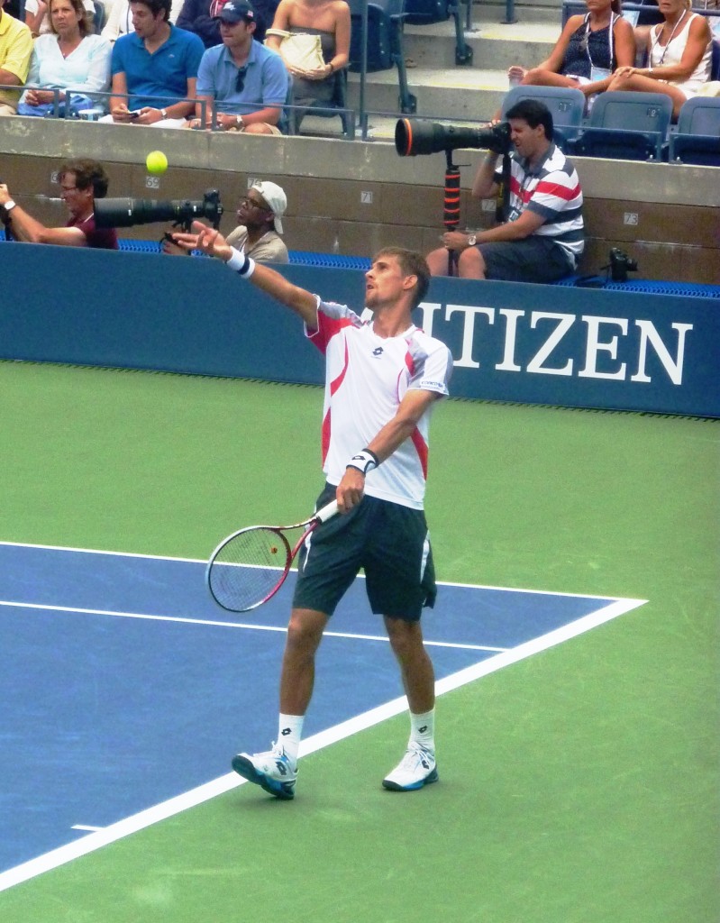 Klizan facing Marin Cilic on Arthur Ashe Stadium in the fourth round of the U.S. Open