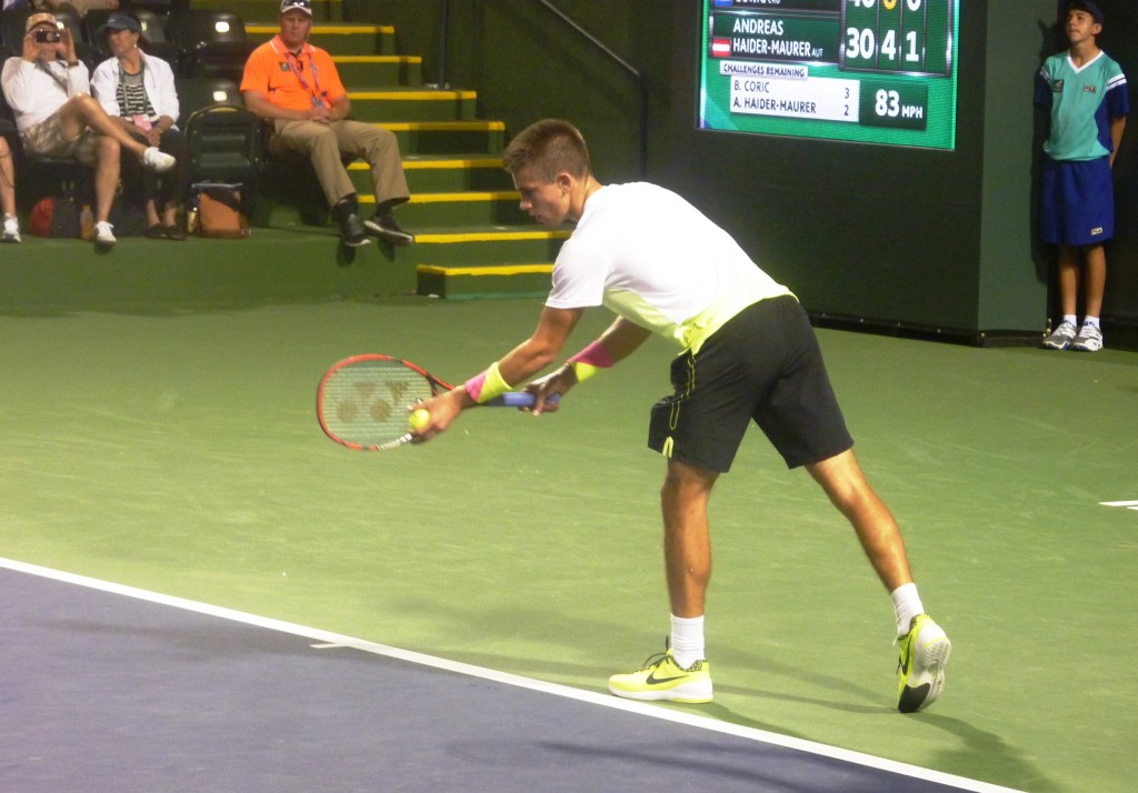 Coric during his win over Haider-Maurer